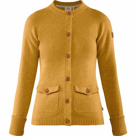 Fjällräven Women Greenland Sweater Yellow PH336907 Philippines